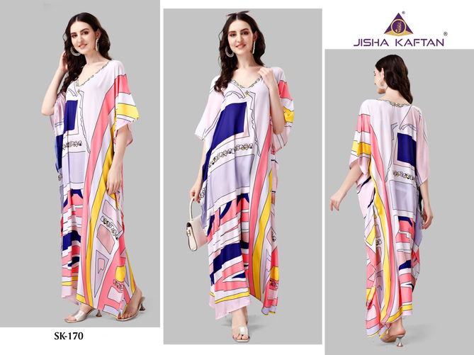 Jelite Silk Kaftan Vol 9 Daily Wear Silk Printed Kaftan Catalog
